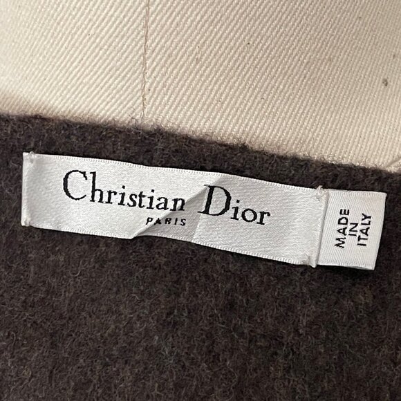 Christian Dior Wool and Alpaca Brown Plaid A-Line Dress US 10/UK 14/FR 42 - Picture 6 of 9